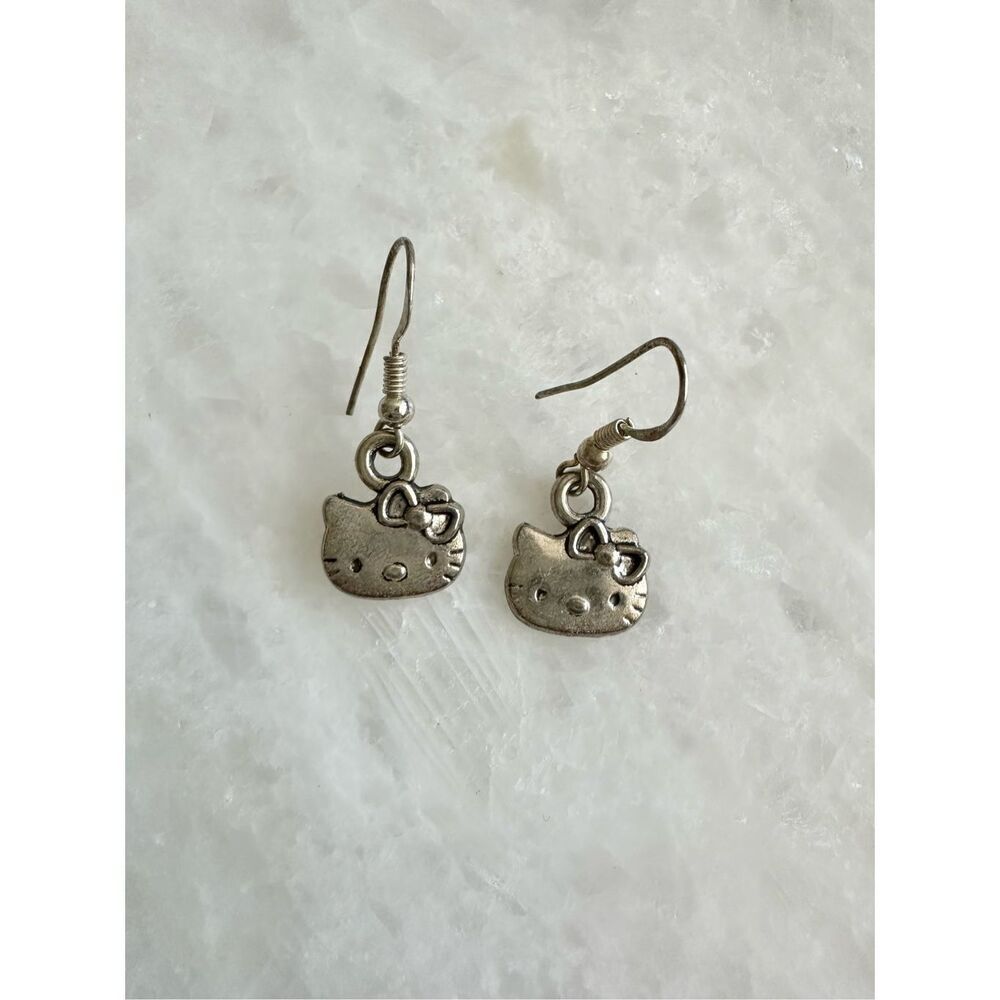 Hello Kitty used dangle earrings ￼ - Picture 2 of 2